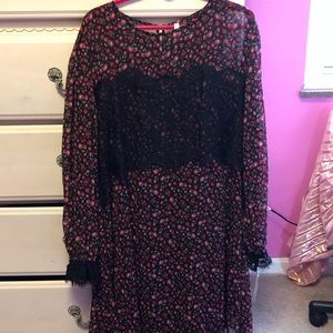 Xhilaration Floral with Lace Dress